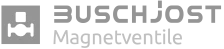 Das Logo der Firma Buschjost Magnetventile.