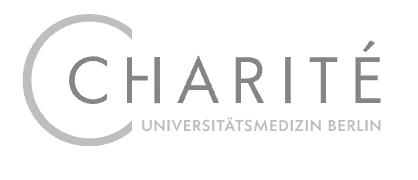 Das Logo des Krankenhauses Charité Universitätsmedizin Berlin.