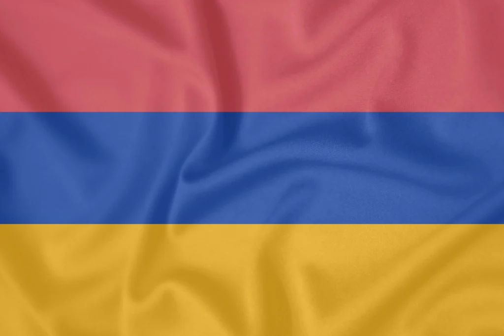 Die Flagge Armeniens.