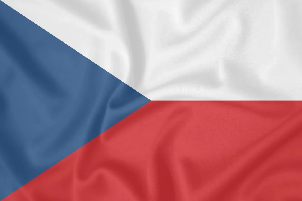 Die Flagge Tschechiens.