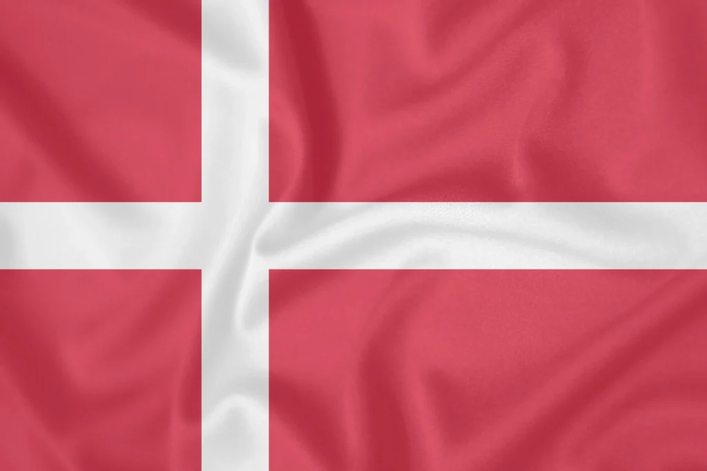 Die Flagge Dänemarks.