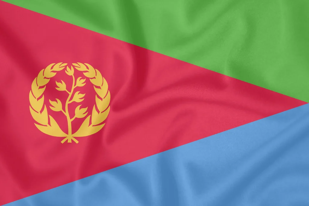 Die Flagge Eritreas.
