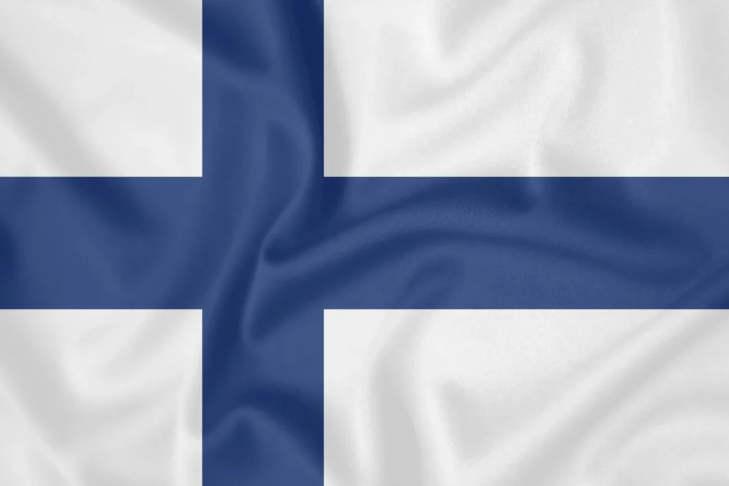 Die Flagge Finnlands.