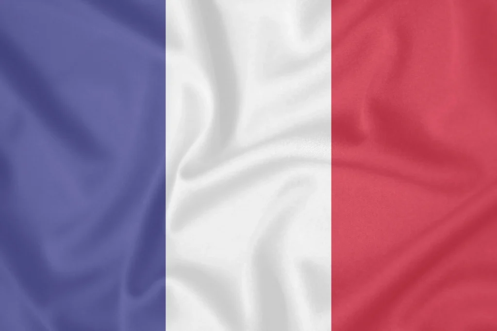 Die Flagge Frankreichs.