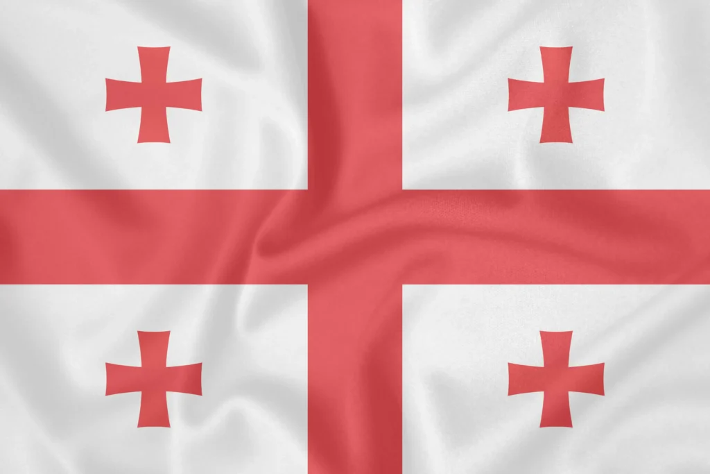 Die Flagge Georgiens.