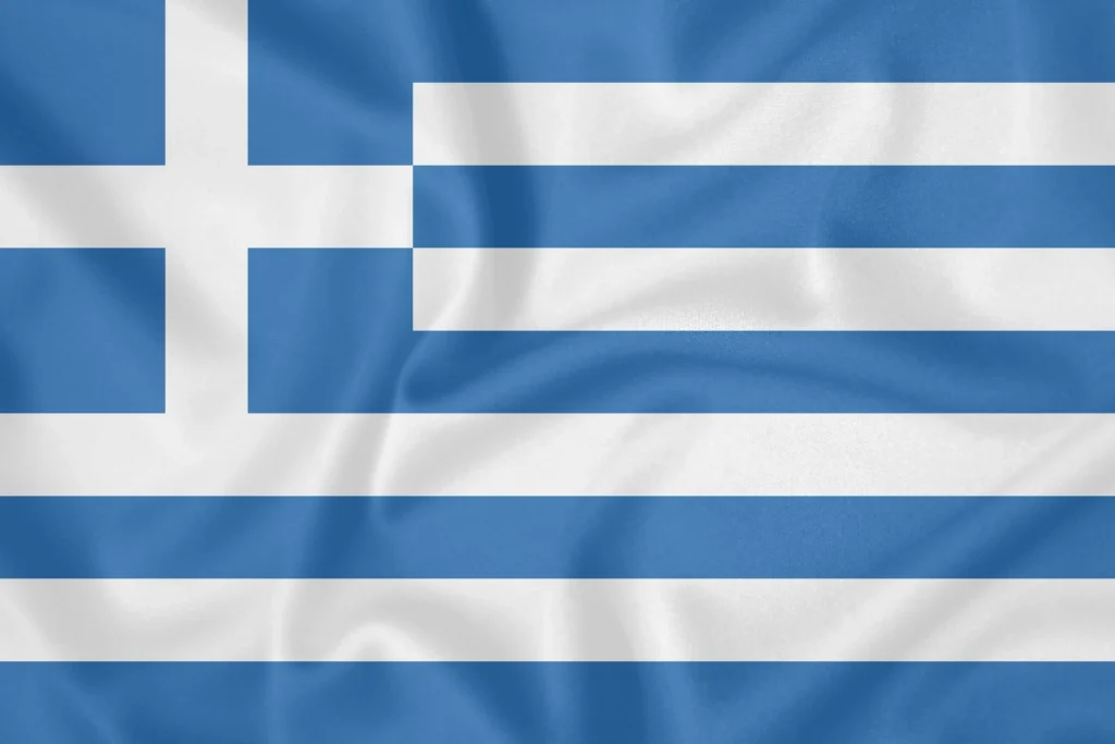 Die Flagge Griechenlands