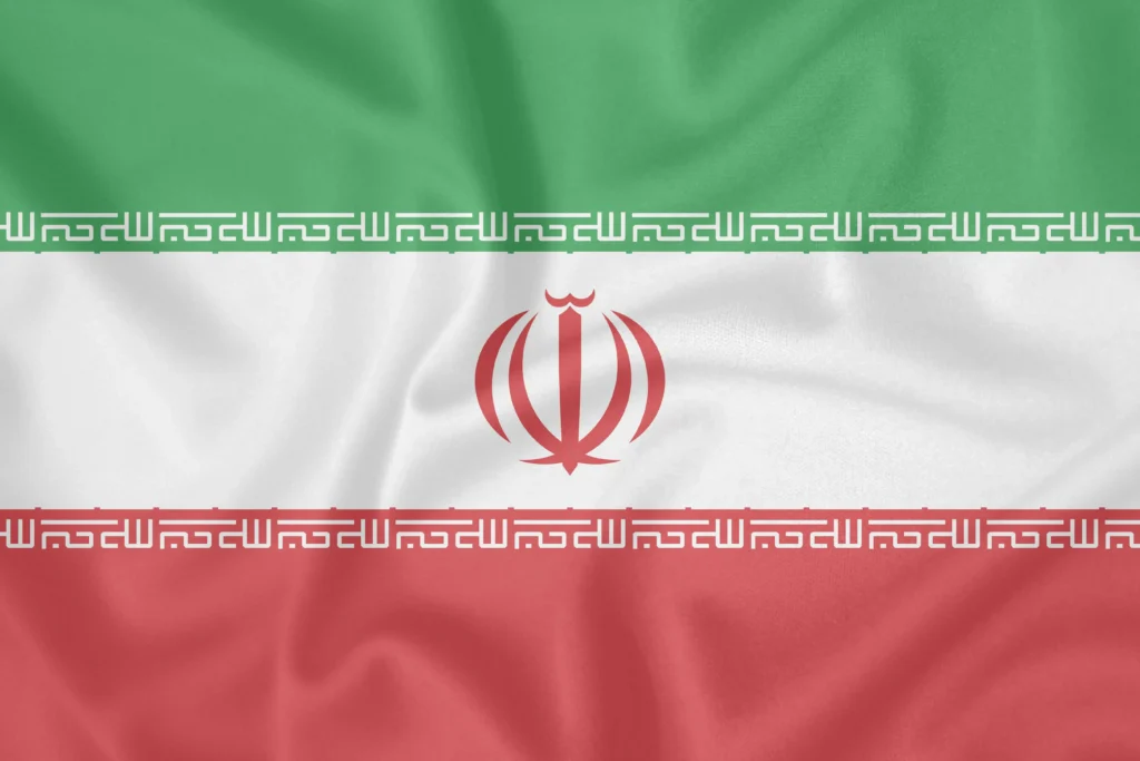 Die Flagge Irans.