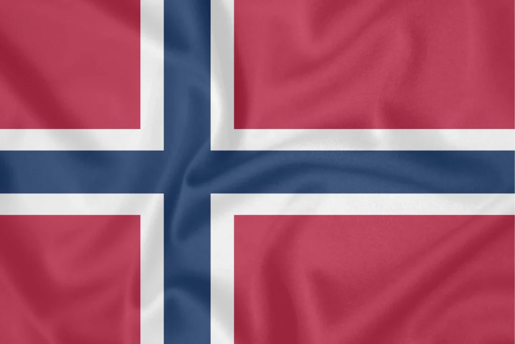 Die Flagge Norwegens.