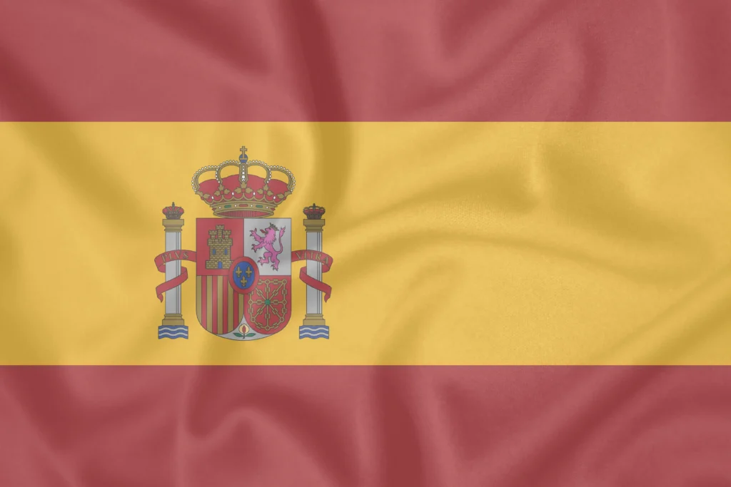 Die Flagge Spaniens.
