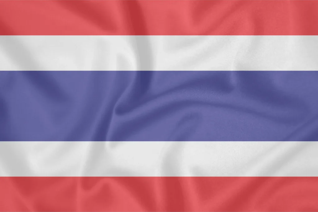 Die Flagge Thailands.